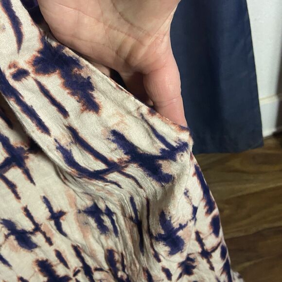 XXL Boho Maxi Dress Tie Dye/Shibori Flowy Summer Dress Pockets - Picture 3 of 6